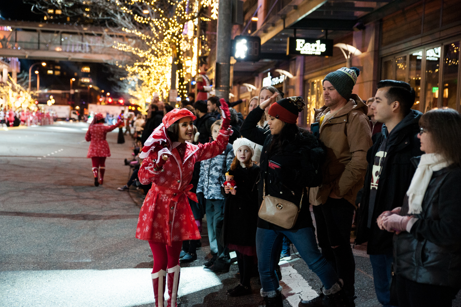 Photos Snow falls every night on Bellevue's Snowflake Lane Seattle