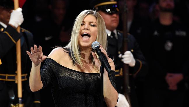 Fergie says 'tried my best' after national anthem blowback
