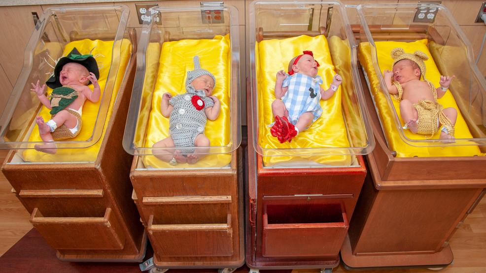 Newborns dressed up as "The Wizard of Oz" characters (West Penn Hospital)