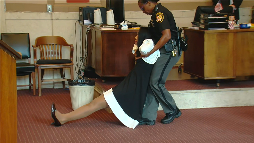 Tracie Hunter Dragged From Court As Protests Erupt During Her