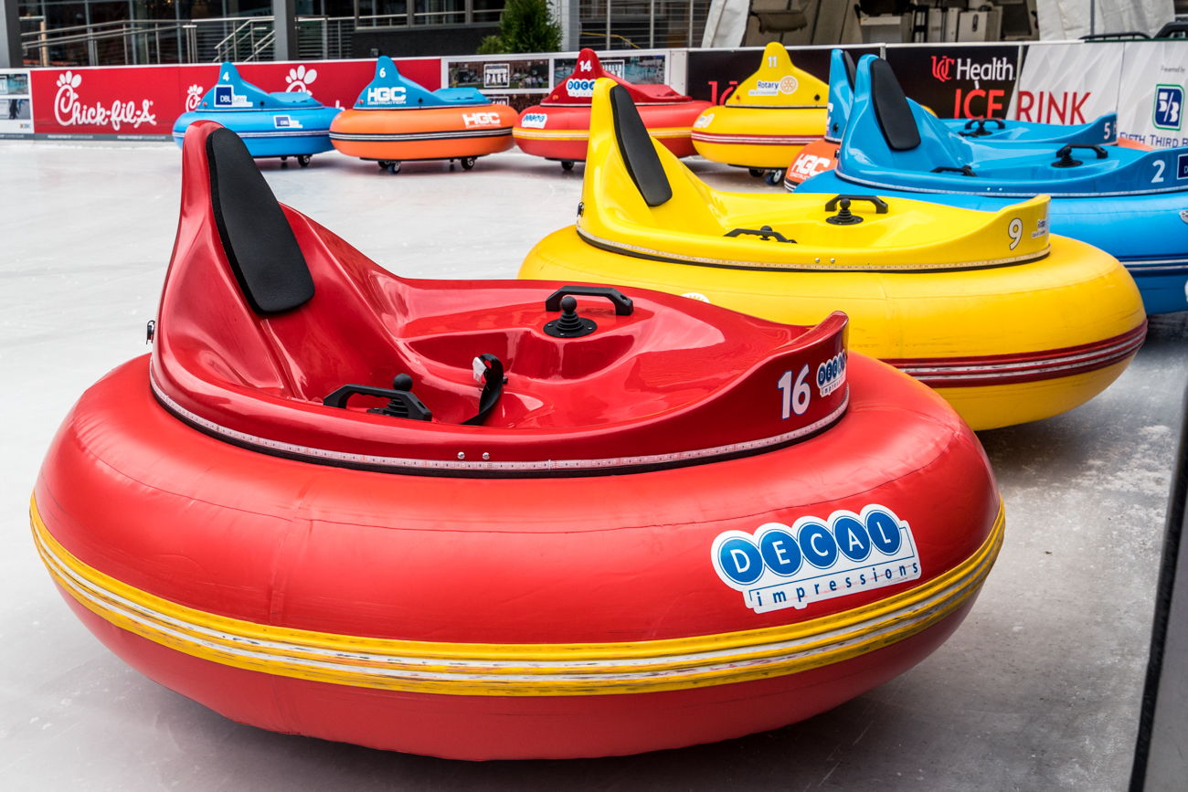 Bumper Cars on Ice? Downtown Has Them Until February Cincinnati Refined