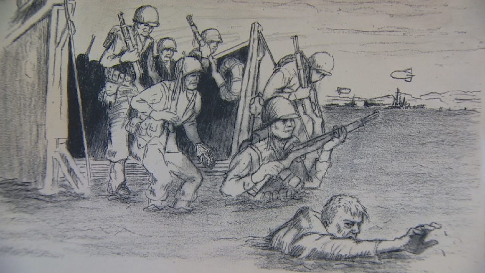 DDay veteran remembers fighting with his rifle and his sketch pad KOMO