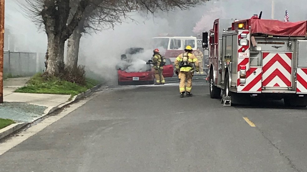 Fire crews respond to a engine fire in Grants Pass KTVL