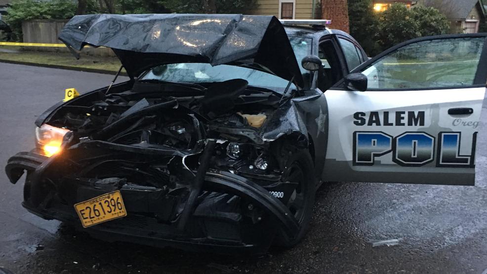 Police Shots fired as man crashed motorhome into Salem patrol cars KATU