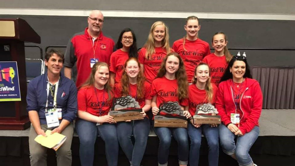 Two teams from Darlington ElementaryMiddle School win national wind