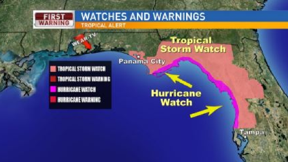 Hurricane & Tropical Storm Watches Issued for part of Florida’s Coast