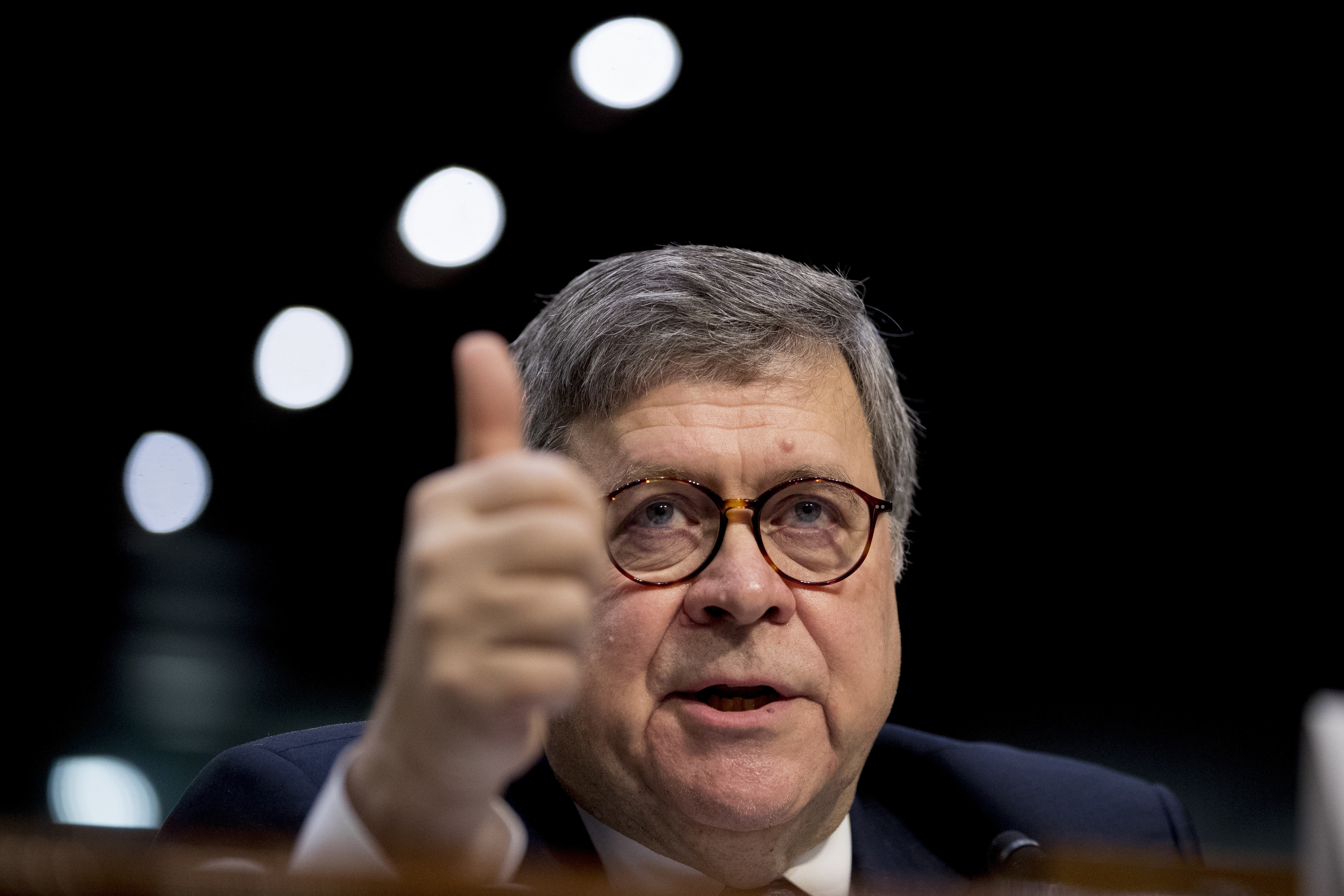 15, 2019 photo, attorney general nominee william barr testifies